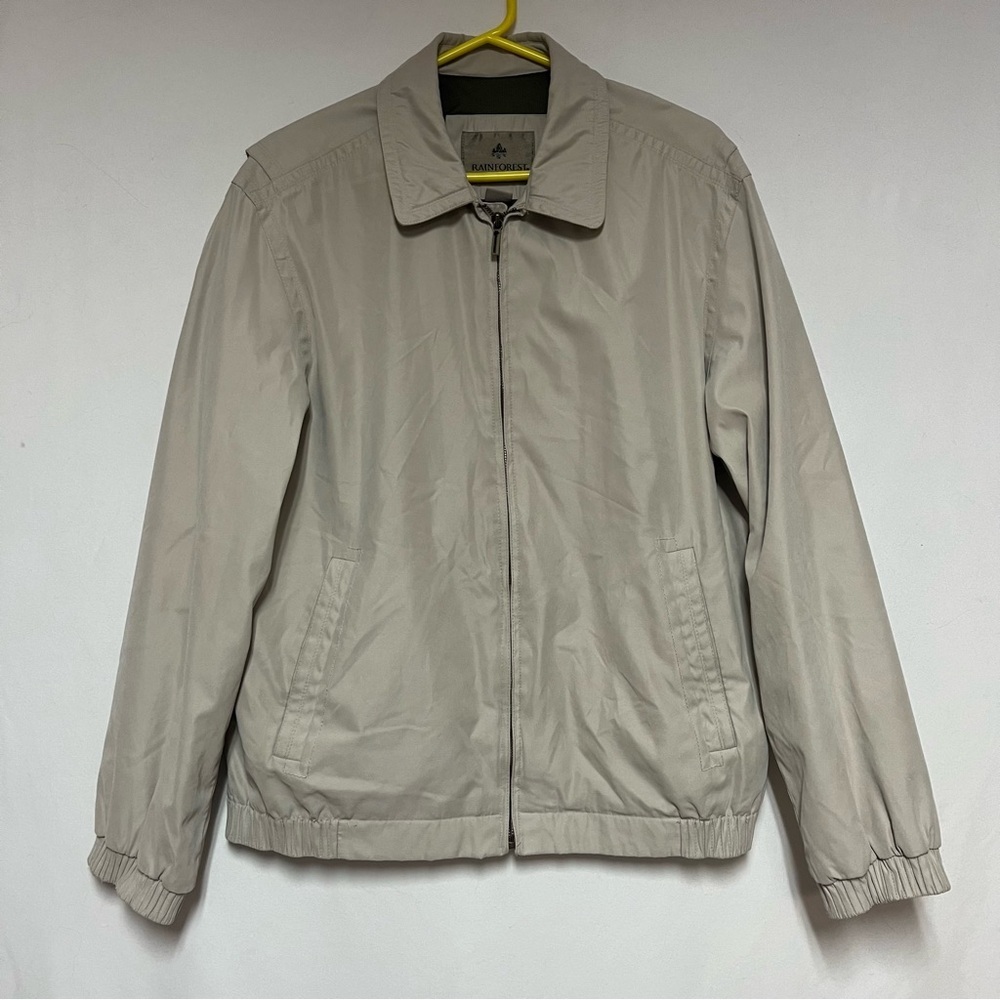 Rainforest Stone Lightweight Lined Spring Fall Full Zip Jacket